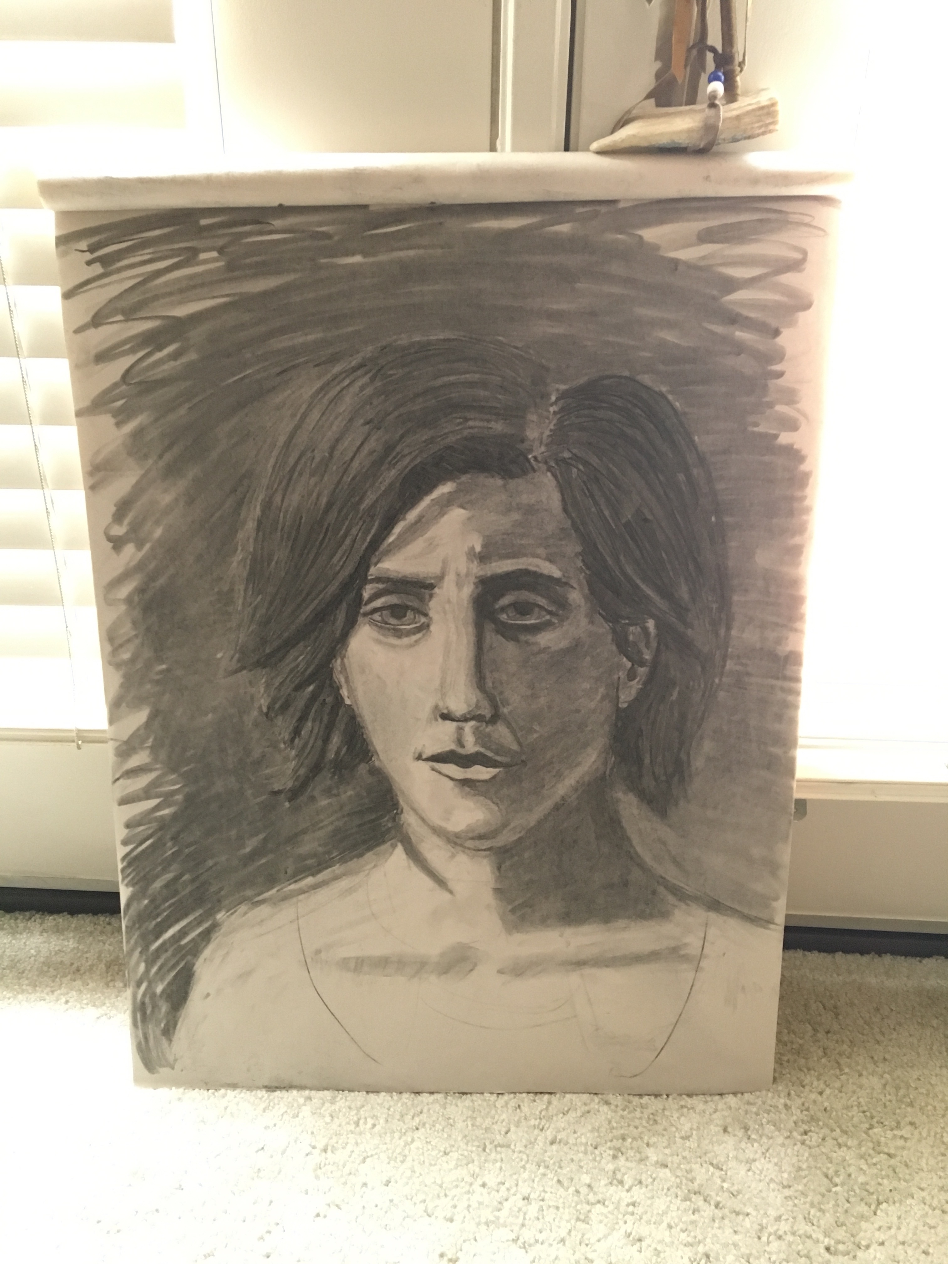 charcoal portrait